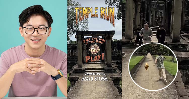  Q-Win លេង Trend «Temple Run» ប្លែកពីគេ មានកាត់តដាក់កាក់មាស ដូចក្នុងហ្គេមពិតៗ